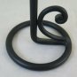 Two Old Candlesticks Wrought Iron Forged by Hand Lies Candle CH12 CH16