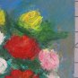 3 7/8x5 7/8in Old Painting Vintage Floral Blossom Painting oil On Board X13