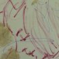 Sketch by Artist Gaetano Pancaldi Portrait Little Girl Daughter On paper P28.10