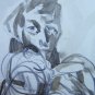Drawing Period Portrait Mother With Son Pencil And Watercolour On paper P28.7