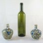 4 Pots IN Ceramic Hand-Painted Cruet Bottles Iznik And Italy BM36