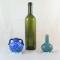 4 Pots IN Ceramic Hand-Painted Cruet Bottles Iznik And Italy BM36