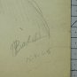 Portrait Feminine Signed Bischoff Dated 1954 Old Drawing Sketching BM53.6C
