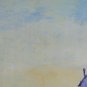 Old Painting oil On Board Marine landscape Sea France Vintage Painting X7