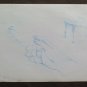 Old Drawing Pen On paper Sketch Subjects Various Vintage Years 60 70 P28.8