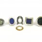 9 Small Frames Vintage Wooden & Metal Round And Oval Frame For Photo VN7