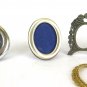 9 Small Frames Vintage Wooden & Metal Round And Oval Frame For Photo VN7