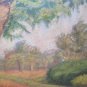 Old Painting Sketch landscape Countryside Summer Painting oil G.Pancaldi P1