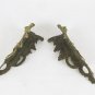 Two Fret Corner Bronze Golden for Furniture Antique Style Baroque X4