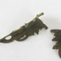 Two Fret Corner Bronze Golden for Furniture Antique Style Baroque X4
