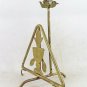 Old Lamp Desk Golden Wrought Iron Forged Hand Triangle CH35