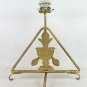 Old Lamp Desk Golden Wrought Iron Forged Hand Triangle CH35