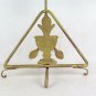 Old Lamp Desk Golden Wrought Iron Forged Hand Triangle CH35