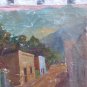 Old Painting oil Calla St Javier Cordoba Signed Barros 72 Vintage MD10