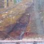 Old Painting oil Calla St Javier Cordoba Signed Barros 72 Vintage MD10