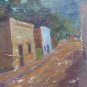Old Painting oil Calla St Javier Cordoba Signed Barros 72 Vintage MD10