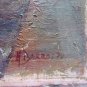 Old Painting oil Calla St Javier Cordoba Signed Barros 72 Vintage MD10