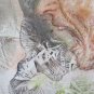 Painting Modern Abstract Watercolour Frosted On paper Horse Self-Portrait P35