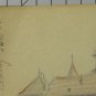 Castle Of Blonay Vaud Swiss View Drawing Antique Signed Bischoff BM53.6C