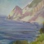 Painting Vintage landscape Winter Warm Onirico Painting Watercolour paper