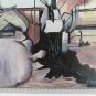 Small Painting Vintage oil Board Signed Reynaud Shapes Indefinite Painting Bsn