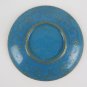 Two Saucers Cloisonne Vintage Chinese Blue With Blossom and Bottom Enamel CM15