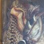 Painting Antique Nature Still Top Game oil On Linen Zg