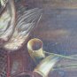 Painting Antique Nature Still Top Game oil On Linen Zg