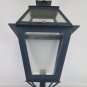 Large Post Wrought Iron Vintage Lantern Chandelier Iron Glass Ch S7