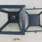Large Post Wrought Iron Vintage Lantern Chandelier Iron Glass Ch S7