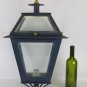 Large Post Wrought Iron Vintage Lantern Chandelier Iron Glass Ch S7