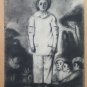 Large Drawing Antique Inspired Watteau Pierrot Duteurtre Dut BM53.0.0353oz