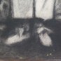Large Drawing Antique Inspired Watteau Pierrot Duteurtre Dut BM53.0.0353oz