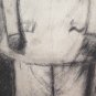 Large Drawing Antique Inspired Watteau Pierrot Duteurtre Dut BM53.0.0353oz