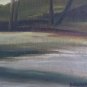 Painting oil Vintage Signed Reynaud 76 Painting landscape Night Bsn