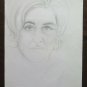 Drawing Antique Portrait Feminine Pencil On paper Sketch Sketching Art P28.8