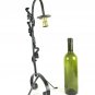 Table Lamp Wrought Iron Art Vintage Made by Hand Floral CH2