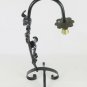 Table Lamp Wrought Iron Art Vintage Made by Hand Floral CH2