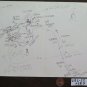 Old Sketch Clipboard Of Painter Gaetano Pancaldi Drawing Pen paper P28.7