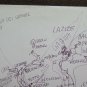 Old Sketch Clipboard Of Painter Gaetano Pancaldi Drawing Pen paper P28.7