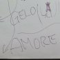 Old Sketch Clipboard Of Painter Gaetano Pancaldi Drawing Pen paper P28.7