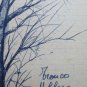 Antique Sketch Pen On paper Years' 40 Drawing Sketching Trunk Tree P28.6