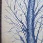 Antique Sketch Pen On paper Years' 40 Drawing Sketching Trunk Tree P28.6