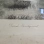 Engraving Antique landscape Denmark Dansk Bondegaard Carl Stenders Kunstforla