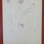 Studio For Corps Human Sketch Sketching Antique Pencil On paper Drawing BM53.5F