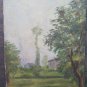 Small Painting oil landscape Countryside Modenese Painter Pancaldi P1
