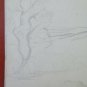 Antique Sketch Sketching Drawing landscape Countryside Pencil On paper BM53.5C