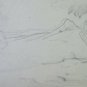 Antique Sketch Sketching Drawing landscape Countryside Pencil On paper BM53.5C