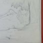 Antique Sketch Sketching Drawing landscape Countryside Pencil On paper BM53.5C
