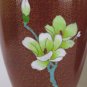Couple Vases Cloisonn&Atilde;&copy; Jar Vintage Chinese Asia Red Colourful Blossom Floral CM1